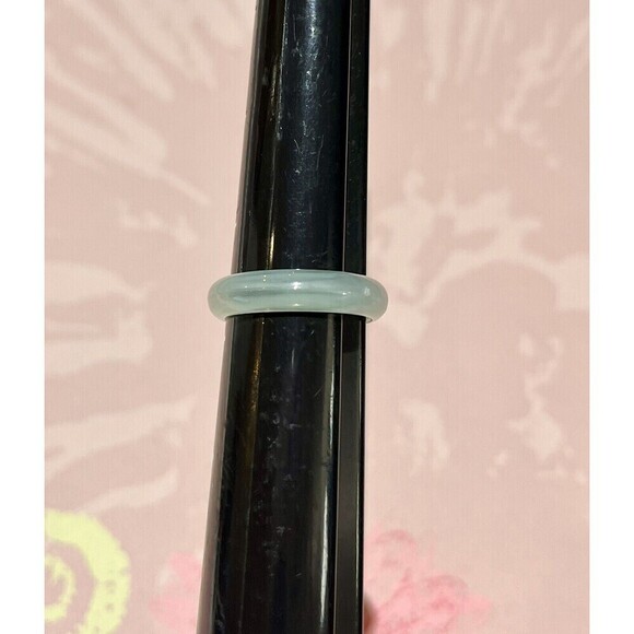 Translucent Blue Lucite Ring 8.75 Pinup Rockabilly Vintage - Picture 2 of 8